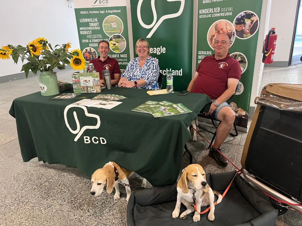 Infostand BCD agra MESSEPARK zur Internationalen HUndeausstellung